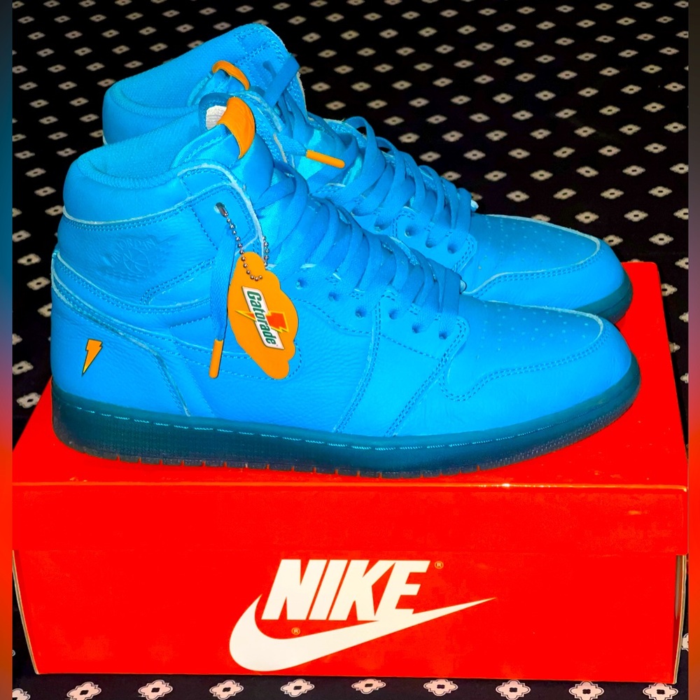 Air Jordan 1 Retro High OG G8RD 'Blue Lagoon' Nike and Gatorade collaboration